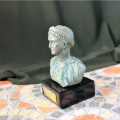 Bronzierte Büste Kaiser Tiberius -Mittelalter Welt bronzierte bueste kaiser tiberius 4