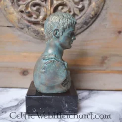 Büste Augustus Prima Porta Bronze -Mittelalter Welt bueste augustus prima porta bronze 3