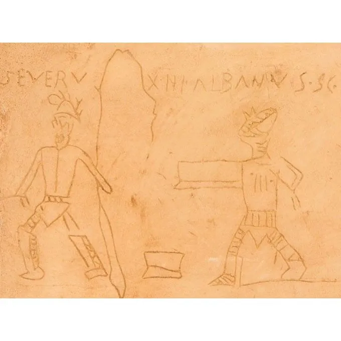 Gladiator Graffiti Pompeji 2 Gladiator Graffiti Pompeji – Bild 2