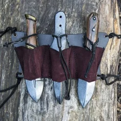 Epic Armoury Gürtelhalter Für 3 LARP Wurfmesser, Braun 11 Epic Armoury Gürtelhalter Für 3 LARP Wurfmesser, Braun -Mittelalter Welt guertelhalter fuer 3 larp wurfmesser braun 5