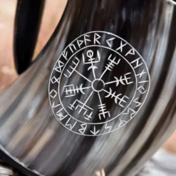 Deepeeka Hornbecher, Vegvisir -Mittelalter Welt hornbecher vegvisir 3