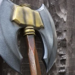 Mittelalter Welt -Mittelalter Welt larp doppel kampf axt 1