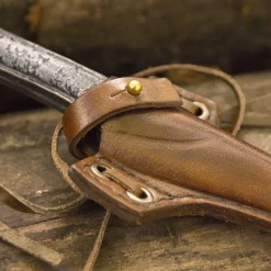 Epic Armoury LARP Halsabschneider Messer Mit Halter, Braun -Mittelalter Welt larp halsabschneider messer mit halter braun 3