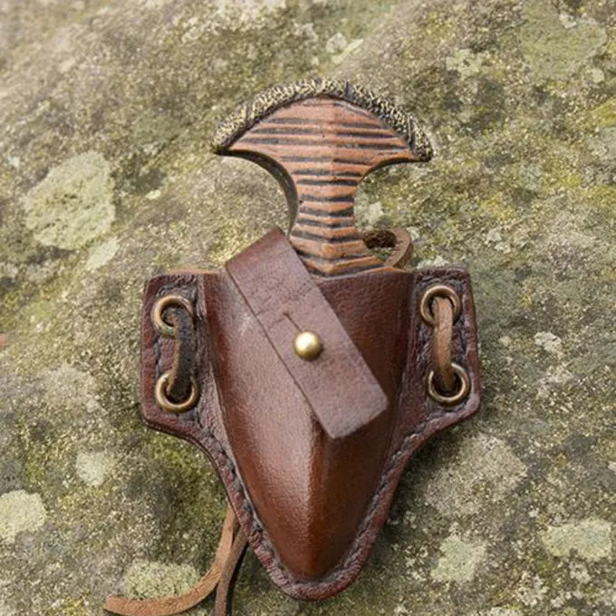 Epic Armoury LARP Handgelenk Dolch Mit Halter, Braun 1 Epic Armoury LARP Handgelenk Dolch Mit Halter, Braun