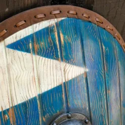 Epic Armoury LARP Norman Schild Blau-weiß -Mittelalter Welt larp norman schild blau weiss 2