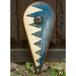 Epic Armoury LARP Norman Schild Blau-weiß -Mittelalter Welt larp norman schild blau weiss 5