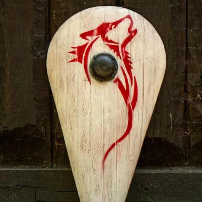 Epic Armoury LARP Normannischer Schild Wolf 1 Epic Armoury LARP Normannischer Schild Wolf