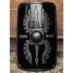 Epic Armoury LARP Roman Scutum, Schwarz -Mittelalter Welt larp roman scutum schwarz 3