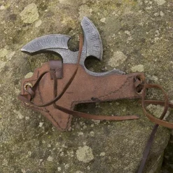 Mittelalter Welt -Mittelalter Welt larp shuriken mit halter braun 1