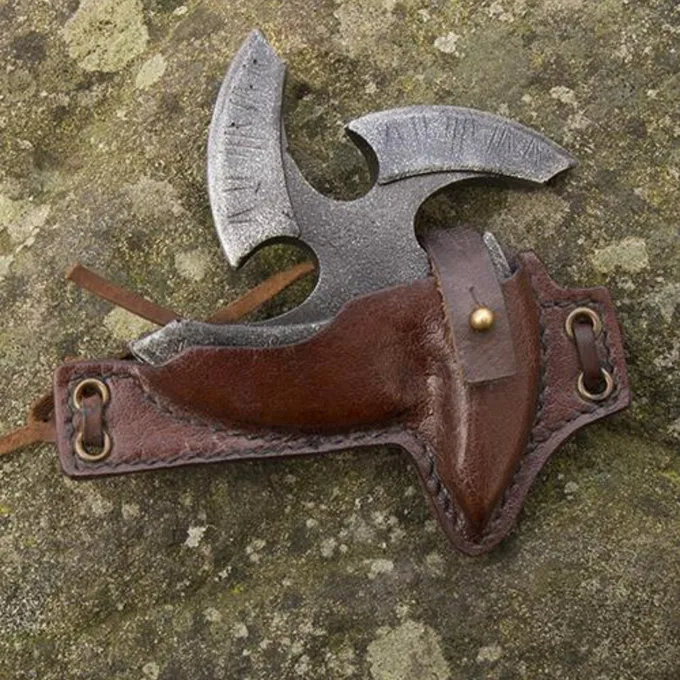 Epic Armoury LARP Shuriken Mit Halter, Braun 1 Epic Armoury LARP Shuriken Mit Halter, Braun