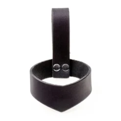 Leder Trinkhornhalter 0,1-0,2 L, Schwarz