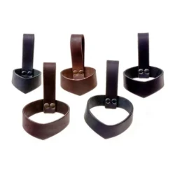 Leder Trinkhornhalter 0,3 - 0,4 L, Schwarz -Mittelalter Welt leder trinkhornhalter 03 04 l schwarz 2