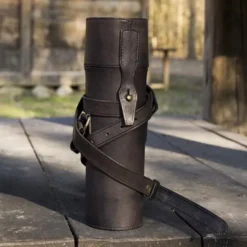 Epic Armoury Lederrolle Oder Flaschenhalter, Schwarz