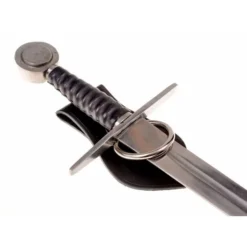 Lederwaffenhalter Für Gürtel, Knotenmotiv, Schwarz 7 Lederwaffenhalter Für Gürtel, Knotenmotiv, Schwarz -Mittelalter Welt lederwaffenhalter fuer guertel knotenmotiv schwarz 2