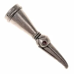 Trinkhorn Dekoration Stavanger, Versilbert -Mittelalter Welt trinkhorn dekoration stavanger versilbert 2